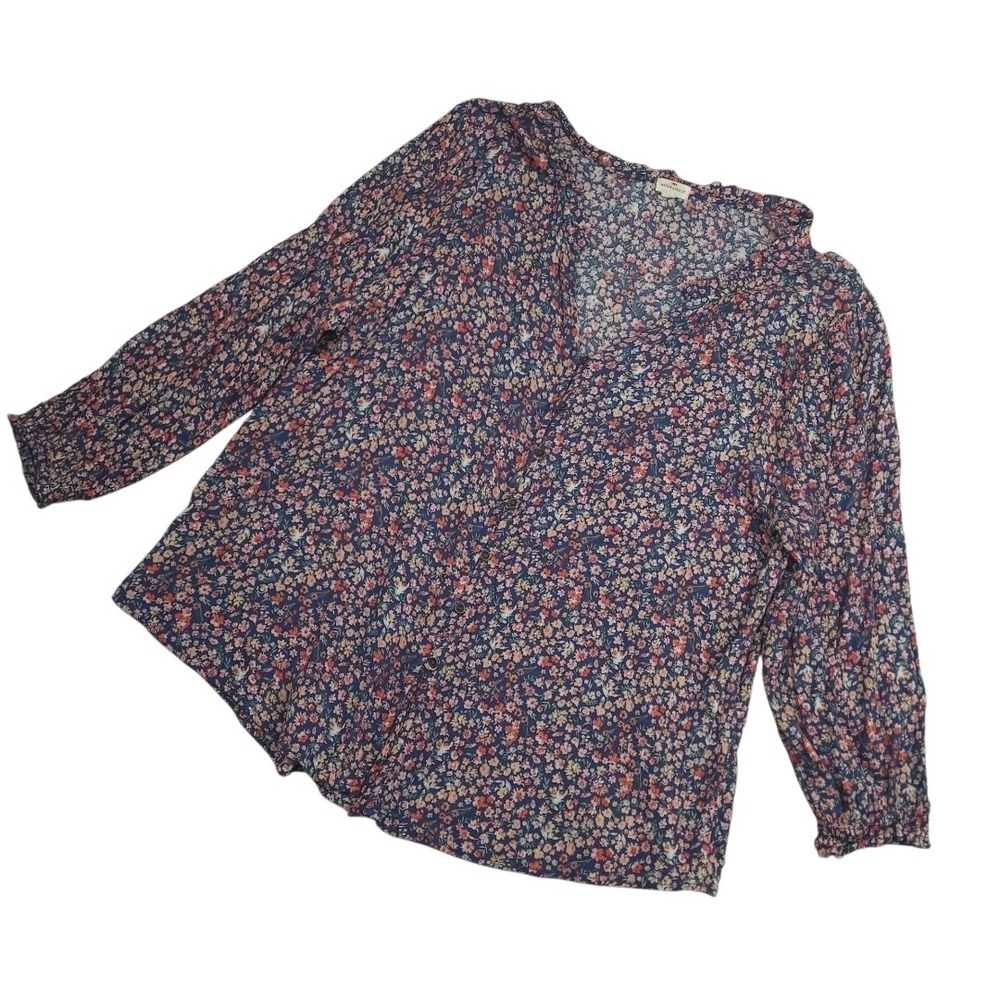 Mason & Belle Womens Floral Peasant Blouse XXL Boho Cottagecore Ditsy Top